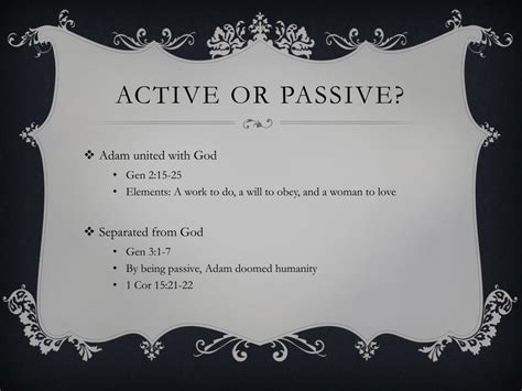 passive bible definition